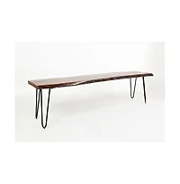 Jofran Nature's Edge 70" Solid Acacia Bench