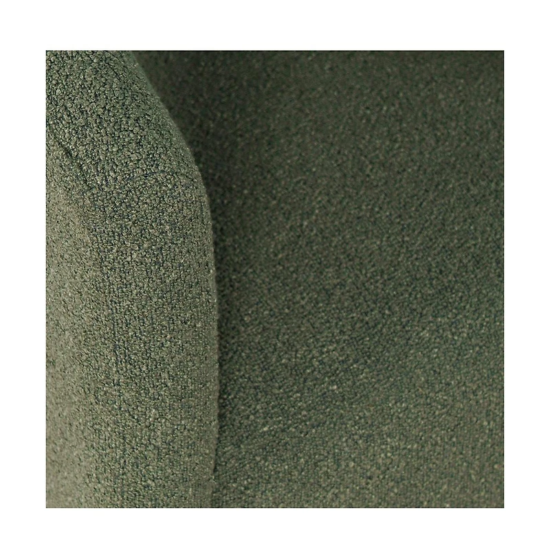 Jofran Sven Modern Contemporary Upholstered Three-Leg Curved Back Dining Chair