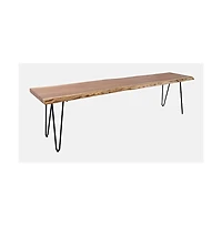 Jofran Nature's Edge 70" Solid Acacia Bench