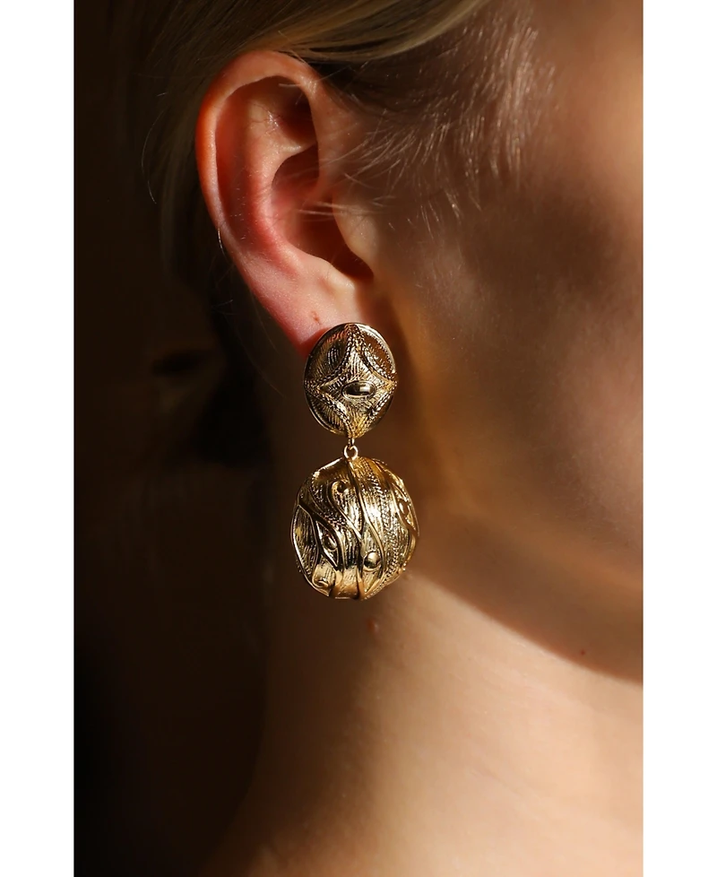 Retro Chic Amulet Eye Earrings