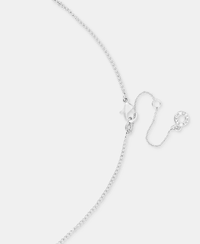 Anne Klein Crystal Open Pendant Necklace & Drop Earrings Set