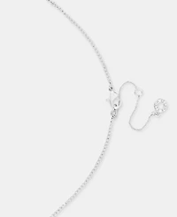 Anne Klein Crystal Open Pendant Necklace & Drop Earrings Set