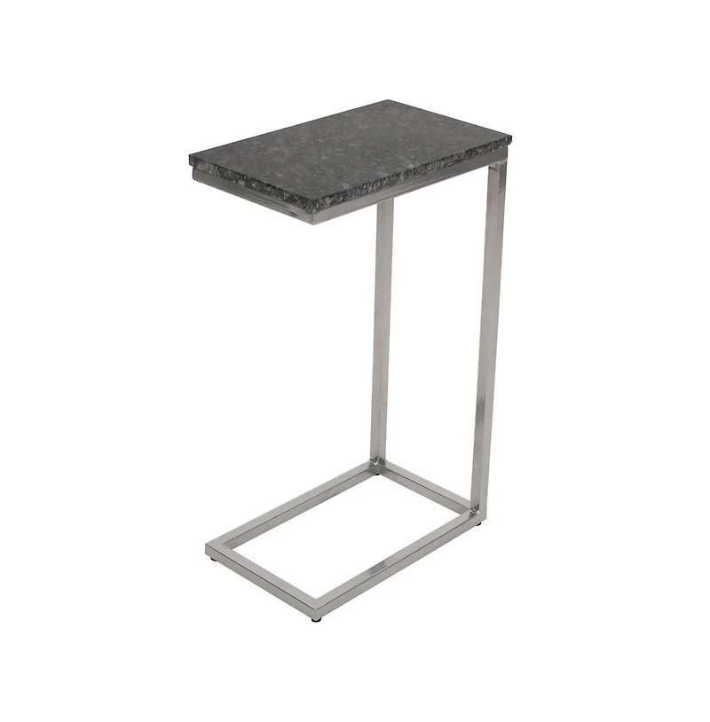 Jofran Aurora Solid Marble Modern Luxury Glam Accent C-Table (Set of 2