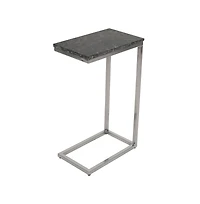 Jofran Aurora Solid Marble Modern Luxury Glam Accent C-Table (Set of 2