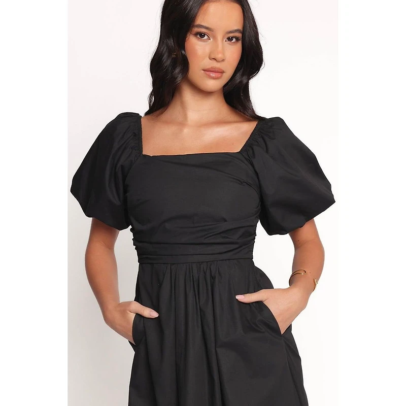 Petal and Pup Women's Clo Puff Sleeve Midi Dress