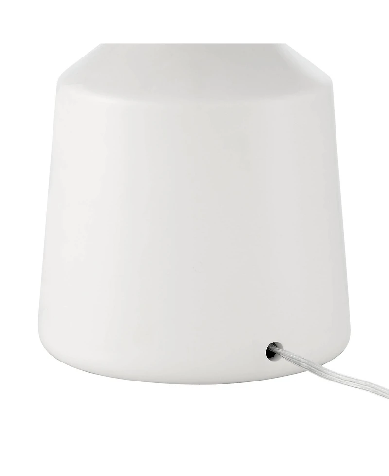 360 Lighting Tango 20 1/2" High Small Modern Coastal Accent Table Lamps Set of 2 White Ceramic White Shade Living Room Bedroom