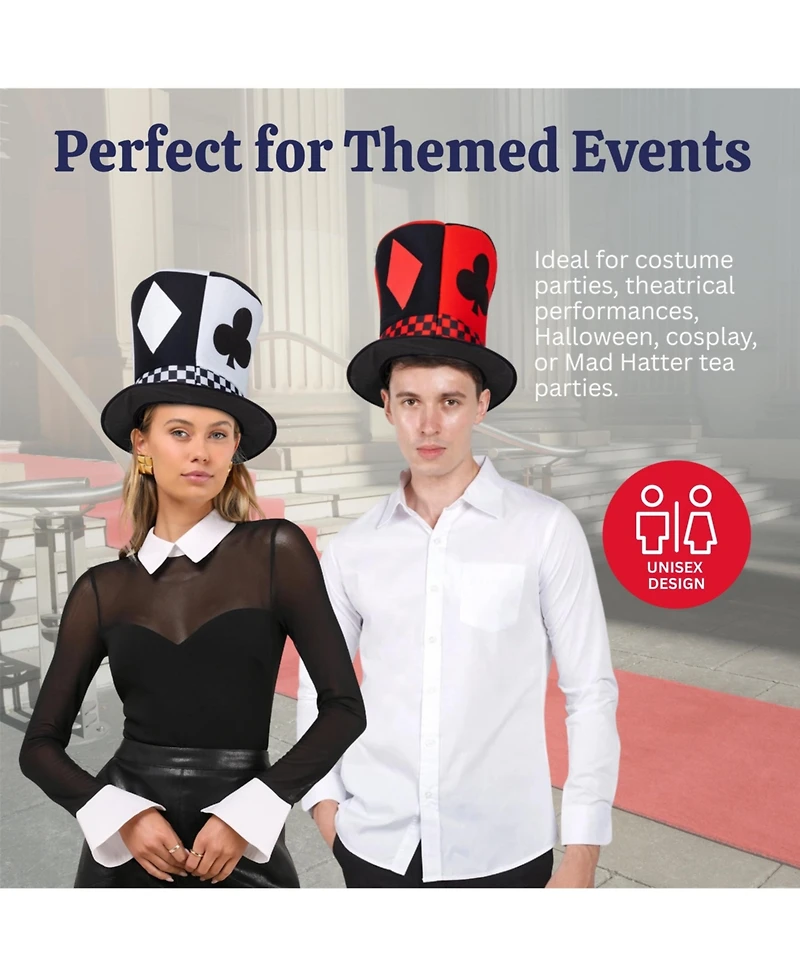 Dress Up America Whimsical Novelty Top Hat for Teens