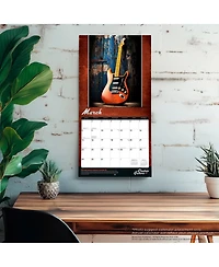 BrownTrout Electric Guitars | 2026 12 x 24 Inch (Hanging) Monthly Square Wall Calendar | Foil Stamped Cover | Plastic-Free