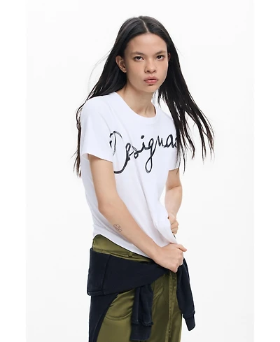 Desigual Women's Logo knit t-shirt