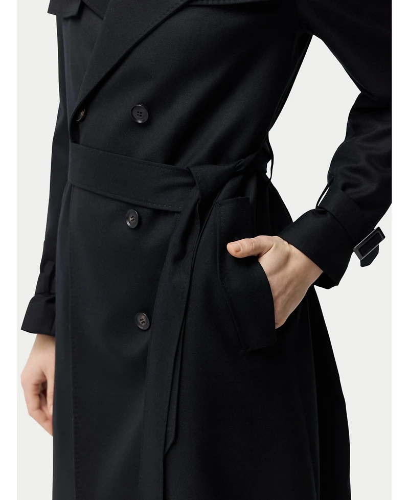 Gobi Cashmere Women's Double Breasted Trench Coat