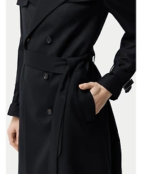 Gobi Cashmere Women's Double Breasted Trench Coat