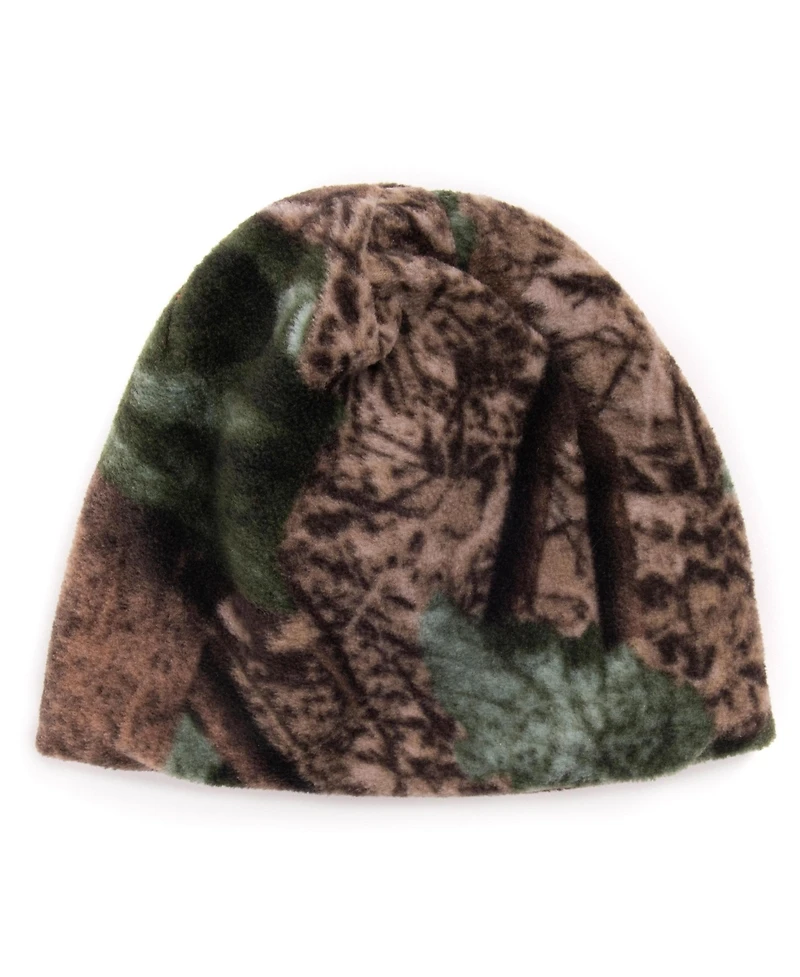 Muk Luks Men's Quietwear Unisex Reversible Fleece Beanie