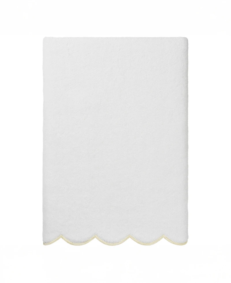 Linum Home Adornia Scallop Cotton Bath Towel, 27" x 54"