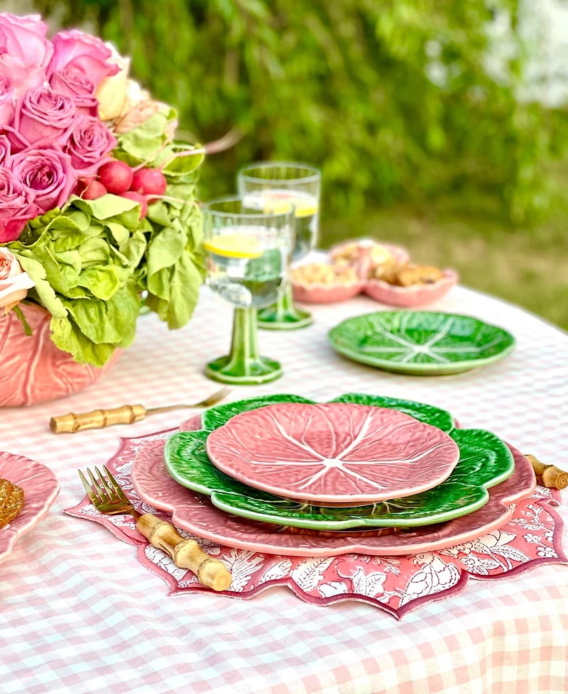 Bordallo Pinheiro Cabbage Salad Plates, Set of 4