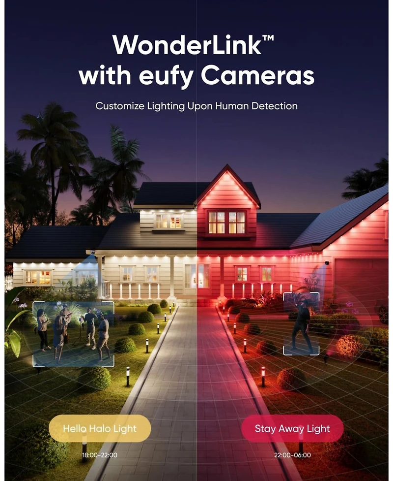 eufy Permanent Outdoor Lights E22, 100ft with 60 Triple-led Lights