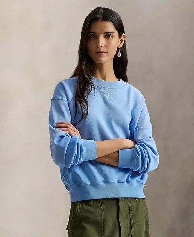 Polo Ralph Lauren Women's Lightweight Fleece Crew Neck Sweatshirt