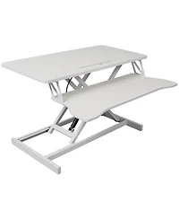 Streamdale FurnitureAdjustable Standing Laptop Desk w/ Keyboard Tray, White