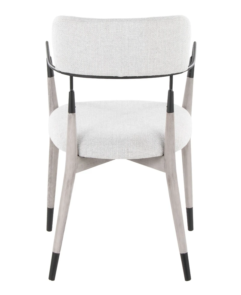 Lumisource Fabric Savannah Contemporary Dining Chair, Set of 2