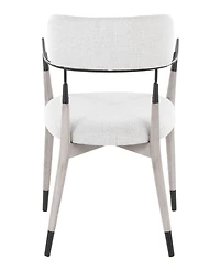 Lumisource Fabric Savannah Contemporary Dining Chair, Set of 2