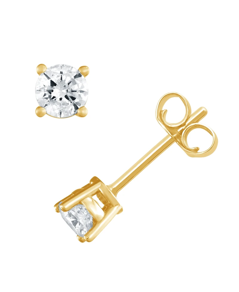 Macy's Diamond Stud Earrings (1/2 ct. t.w.) in 14K Yellow Gold