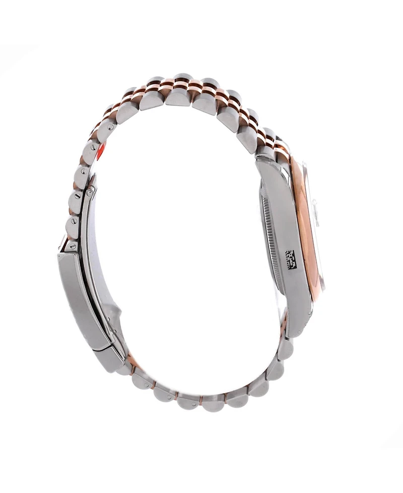 Pre-Owned Rolex Oyster Perpetual Datejust Fluted Motif Automatic Watch in Stainless Steel and Rose Gold 36mm