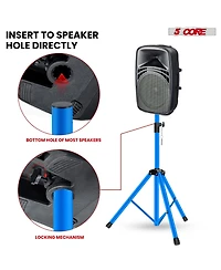 5 Core Speaker Stand 36" Adjustable Pa Dj Tripod Heavy Duty
