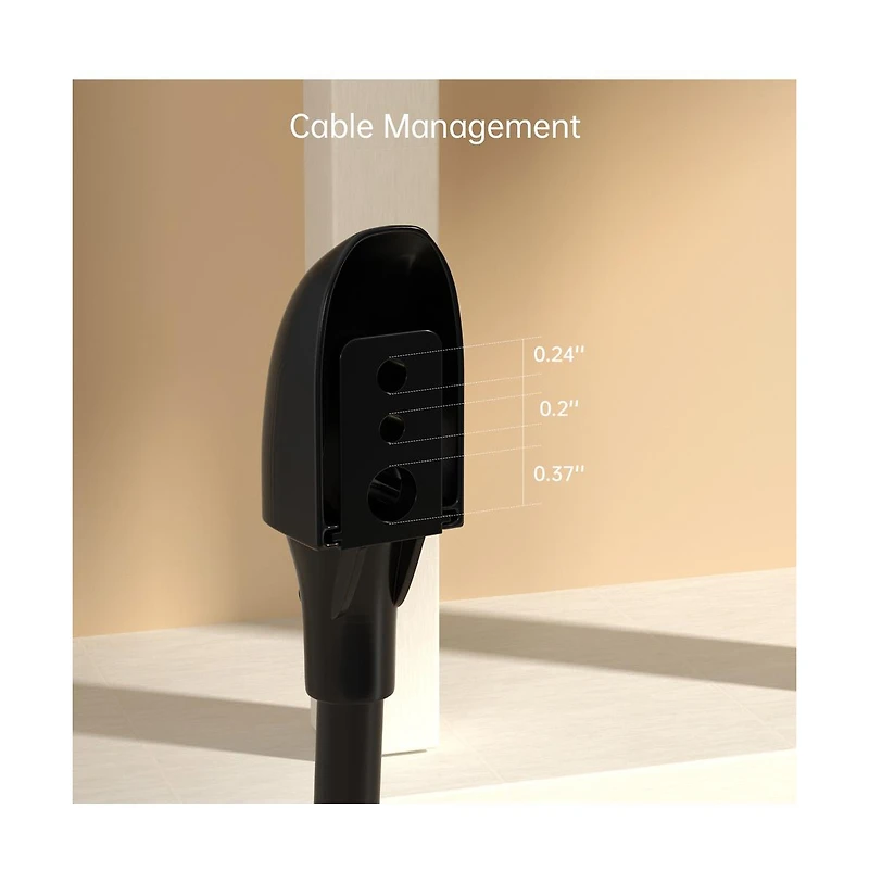 Artudatech 2-Pack Universal Speaker Stands with Adjustable Height & Stabilized Base for Surround Sound