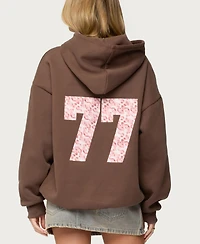 Edikted Women's Leopard 77 Oversized Hoodie