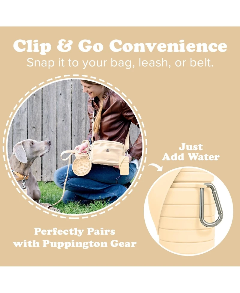 Puppington Collapsible Dog Water Bottle