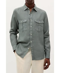 Scalpers Men's Country Linen Pockets Shirt