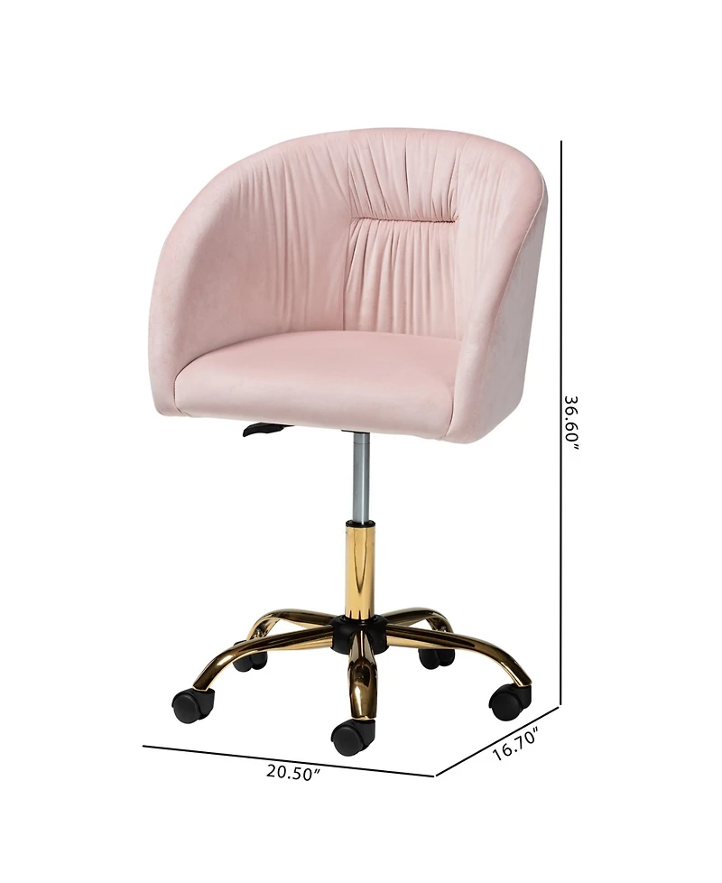 Furniture Ravenna 24.5" Metal Contemporary Office Chair