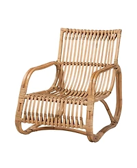 Furniture Blanca 29.7" Rattan Bohemian Accent Chair
