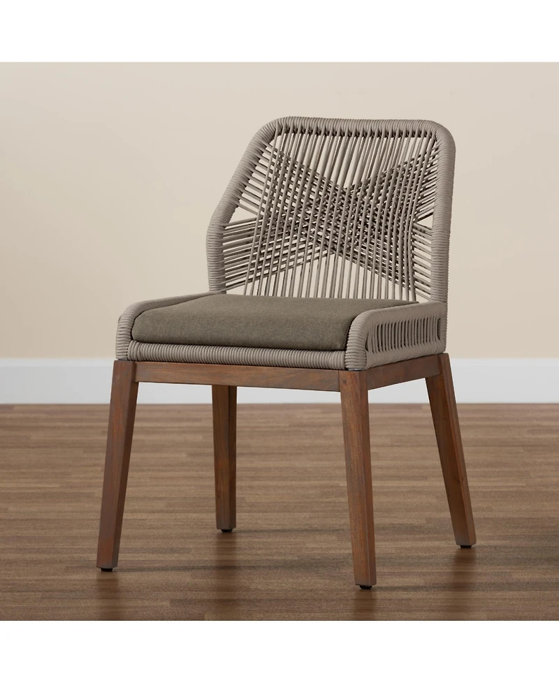 Furniture Jennifer 25.2" Wood Mid-Century Dining Side Chair
