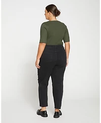 Universal Standard Women's Katie High Rise Crossover Jeans