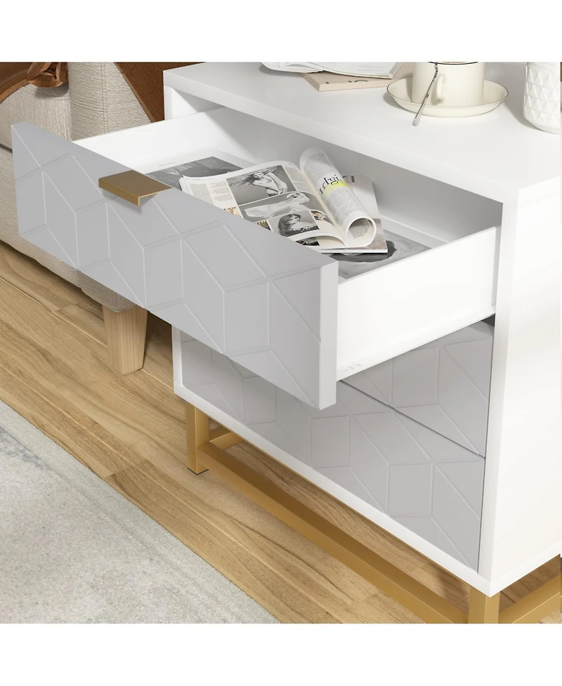 gaomon 3 Drawer Dresser, Wood Chest Drawers with Storage for Closet, Bedroom, Drawers Dresser Modern Bedside Nightstand