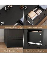 gaomon 12 Drawer Dresser for Bedroom, 61 Inch Wood with Power Outlet