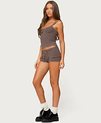 Edikted Women's Lillian Striped Knit Tank Top