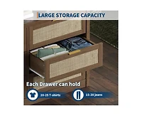 gaomon 53" Rattan Dresser for Bedroom