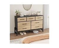 gaomon 52-Inch Wide Freestanding 7-Drawer Bedroom Dresser
