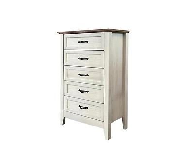 gaomon Chest of Dresser, Wood Vintage Dresser 5 Drawer