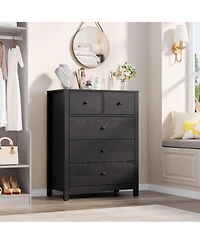 gaomon 5 Drawer Dresser for Bedroom, Modern Tall Organizer with Storage Drawers