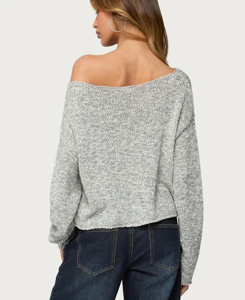 Edikted Women's Florentina Off Shoulder Sweater