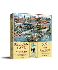 SunsOut Pelican Lake 550 piece Jigsaw Puzzle for Adults