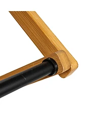 Household Essentials Bamboo V-Shaped Folding Clothes Drying Rack