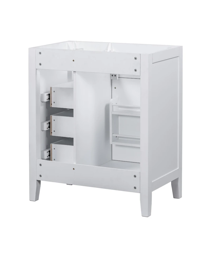 Casainc 30" Bathroom Vanity, Cabinet Base Only, Bathroom Cabinet with Drawers