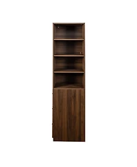 Streamdale Furniture 70.87" Display Cabinet, 4-Tier Shelf, 3 Drawers, Modern Wooden Bookshelf