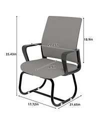 Streamdale Furniture Minimalist Modern Office Chair - Metal Frame Soft Home/Office