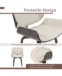 Streamdale Furniture Mid-Century Swivel Dining Chairs (Set of 2)