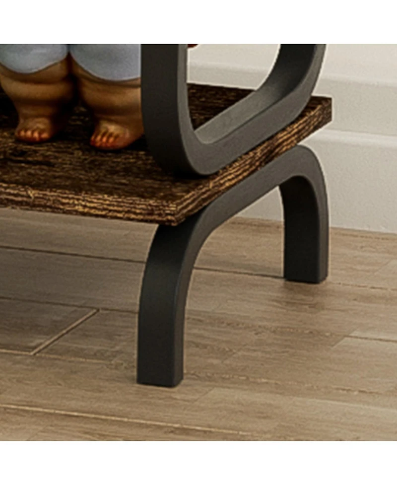 Streamdale Furniture 5-Tier Industrial Bookshelf, Open Home Office Shelving