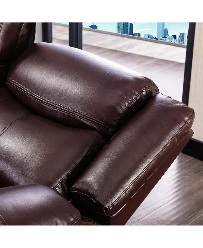 Streamdale Furniture Breathable Leather Manual Reclining recliner chair for living room